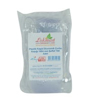 Plastik Kaşık Ekonomik Çorba Kaşığı 1654 mm Şeffaf 100 Adet 1 Paket