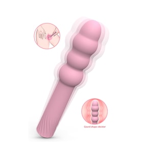 S-Hande East Pear Şarjlı 9 Modlu Gourd Shape Vibratör Pembe