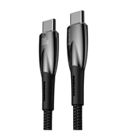 Baseus Glimmer Series 100W Type-C to Type-C Hızlı Data ve Şarj Kablosu 1 Metre (Siyah)