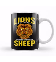 Lions Do Not Lose Sleep Over The Opinions Of Sheep Kupa Bardak Porselen