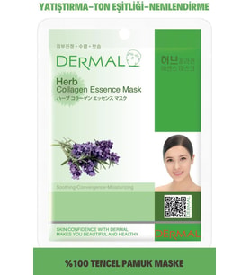 DERMAL Yatıştırıcı, Nemlendirici Bitki Özlü Kolajen Maske 23gr