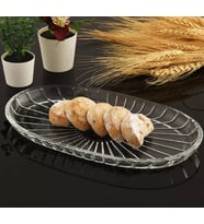 Paşabahçe Elegant Oval Cam Kayık Tabak 27x16 cm 54783 (Şeffaf)
