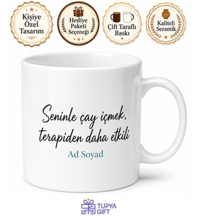 Kişiye Özel Arkadaşa Komik Mesajlı Kupa Bardak Esprili Hediye