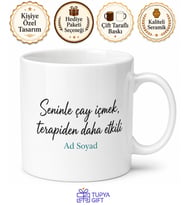 Kişiye Özel Arkadaşa Komik Mesajlı Kupa Bardak Esprili Hediye