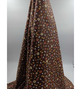 DESENLİ POPLİN KUMAŞ (Acı Kahve)