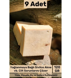 #sabun %100 Doğal Güzel Kokulu El Yüz Saç Cilt Vücut Orijinal Bitkisel Argan Sabunu 120g - 9 Adet