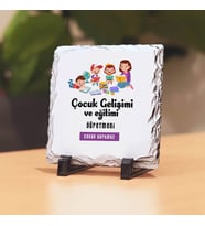 Çocuk Gelişimi Öğretmenlerine Hediye Taş Baskı