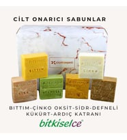 Bitkiselce El Yapımı Hediyelik Sabun Seti (Bıttım-Çinko Oksit-Sidr-Defneli-Kükürt-Ardıç Katranı) 720 Gr.