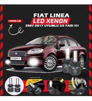 Fiat Linea 2007-2017 Sis Farı Uyumlu Şimşek Etkili Led Xenon Premium Series H1