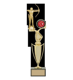ODAK KUPA - Figürlü Kupalar - Okçu Figürlü Kupalar FG-043 A - 45 cm