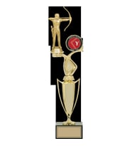 ODAK KUPA - Figürlü Kupalar - Okçu Figürlü Kupalar FG-043 A - 45 cm