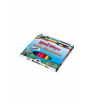 Mum Boya 12 Renk Karton Kutu 12 Renk Crayon Novacolor TriMax Üçgen Crayon Mum Boya 12 Renk