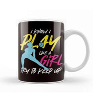 Volleyball Player Girl Coach Team Ball Sports Training Game Kupa Bardak Porselen