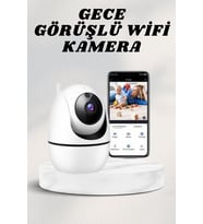 Northcity 360 Dönüşlü Kablosuz Wifi Güvenlik Kamerası - Panoramik ve Gece Görüşlü