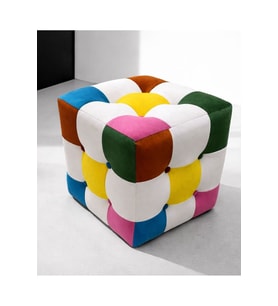 Modern Dekoratif Patchwork Puf
