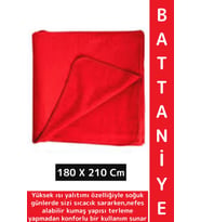 Deluxe Yüksek Isı Yalıtımı Yumuşak Doku Hafif Nefes Alabilir Çift Kişilik Polar Battaniye 180X210 Cm