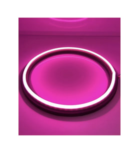 6*9 OVAL Neon led midrange kasnağı PEMBE (1 ÇİFT)