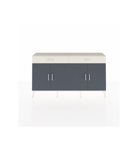 Arges Konsol 4 Raflı 2 Çekmeceli 4 Kapaklı 176x30x99 Aytaşı-Antrasit/Aytaşı