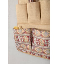 5 Cepli Etnik Baskılı Çok Amaçlı Askılı Duvar Tipi Dolap Içi Banyo Mutfak Düzenleyici Organizer 35x45 (Standart)