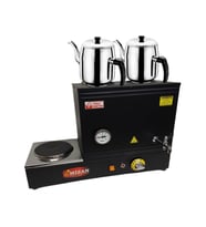 Mizan MC207-SYH Çift Demlik Pleytli Çay Kazanı 30 LT Siyah + DEMLİK