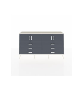 Arges Konsol 2 Raflı 6 Çekmeceli 4 Kapaklı 176x30x99 Aytaşı-Antrasit