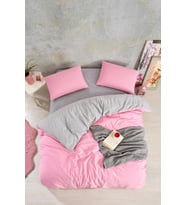 Mulvxurg  Urg02  Düz Renk Pembe Çift Kişilik Nevresim Takımı (Mulvix)