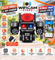 4 Kameralı Çakarlı Wi-Fi Güvenlik Kamerası Hieasy Yazılım