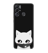 Tecno Pova Neo Kılıf Silikon Desen Özel Seri Pandemi Cat 1729