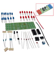 DC 9-12V Yanıp Sönen Polis Işıkları Mavi Kırmızı Led Kendin Yap Hobi Devresi DIY Lehimleme Kiti Demonte(Montesiz)