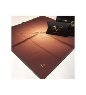 Degrade Desen Black Seri Twill Eşarp Eşarp Askısı ile Birlikte 90x90 cm Karamel-