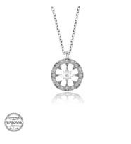 Swarovski Taşlı Gümüş Çember Bayan Kolye