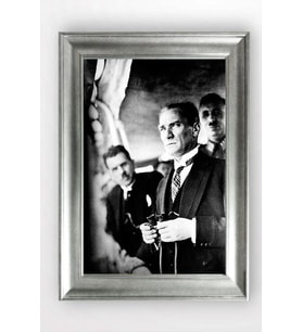 Gümüş Çerçeveli Atatürk Tablo cv1447