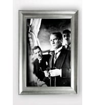 Gümüş Çerçeveli Atatürk Tablo cv1447