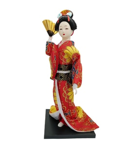 Japon Kimonolu Geyşa Bebek Biblo 30 cm No.15