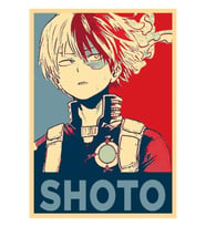 Shoto Todoroki Hope Tablo Ahşap Poster Dekoratif