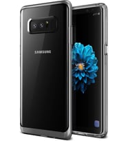 VRS Galaxy Note 8 ile Uyumlu Crystal Bumper Kılıf Light Silver