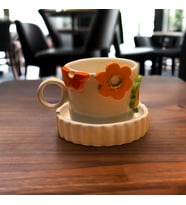 Renki Çiçekli Fincan Mug (Karışık)