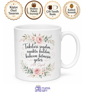 Düğün Yapan Arkadaşa Yorgunluk Kahvesi Takı Sayma Saati Kupası Hediye