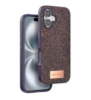 Onegif Apple İphone 16 Bright Simli Kapak - Derin Mor