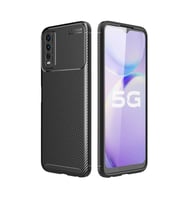 Vivo Y20 Kılıf Zore Negro Karbon Tasarım Silikon Kılıf (Siyah)