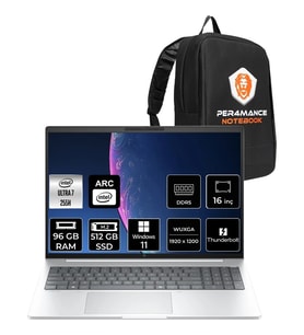HP Elitebook 8 Aı G1I Core Ultra 7 255H 96GB RAM 512GB SSD 16" FHD+ Win11 Pro AD3T0ETPN442 Notebook + Per4 Çanta