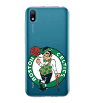 Huawei y5 2019 Uyumlu Kapak Boston Celtics Tasarımlı Şeffaf Silikon Kılıf