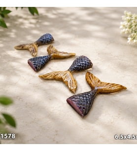 Balık Kuyruğu Silikon Kalıp 4 Lü 13x5 Cm