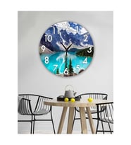 Retro Tasarımlı Duvar Saati 35X35 CM (Karışık)