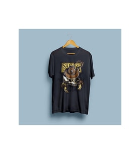 Oversize Kovboy Tasarım Unisex T-shirt