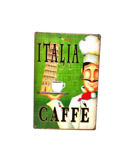 Dekoratif Plaka İtalia Coffee (Karışık)