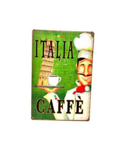 Dekoratif Plaka İtalia Coffee (Karışık)
