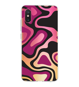 Xiaomi Mi 8 Pro Uyumlu Kapak Renkli Desen Tasarımlı Şeffaf Silikon Kılıf