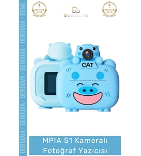 #FotoğrafMakinesi MPIA S1 Pembe Çocuk Kameralı Fotoğraf Yazıcısı 20 IPS Lens 1080p HD Ekran Kamera S
