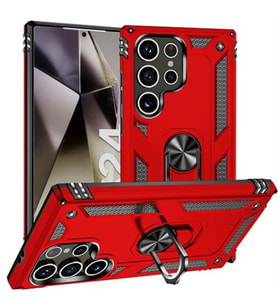 Coverzone Galaxy S24 Ultra ile uyumlu K?l?f Z-Vega Shockproof Standl? Y�z�k Tutuculu Mega Case Kapak